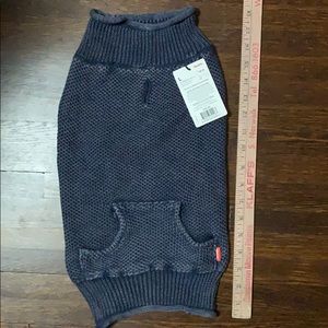 Reddy Blue Knit Dog Sweater w/Pockets L & XXL  NWT